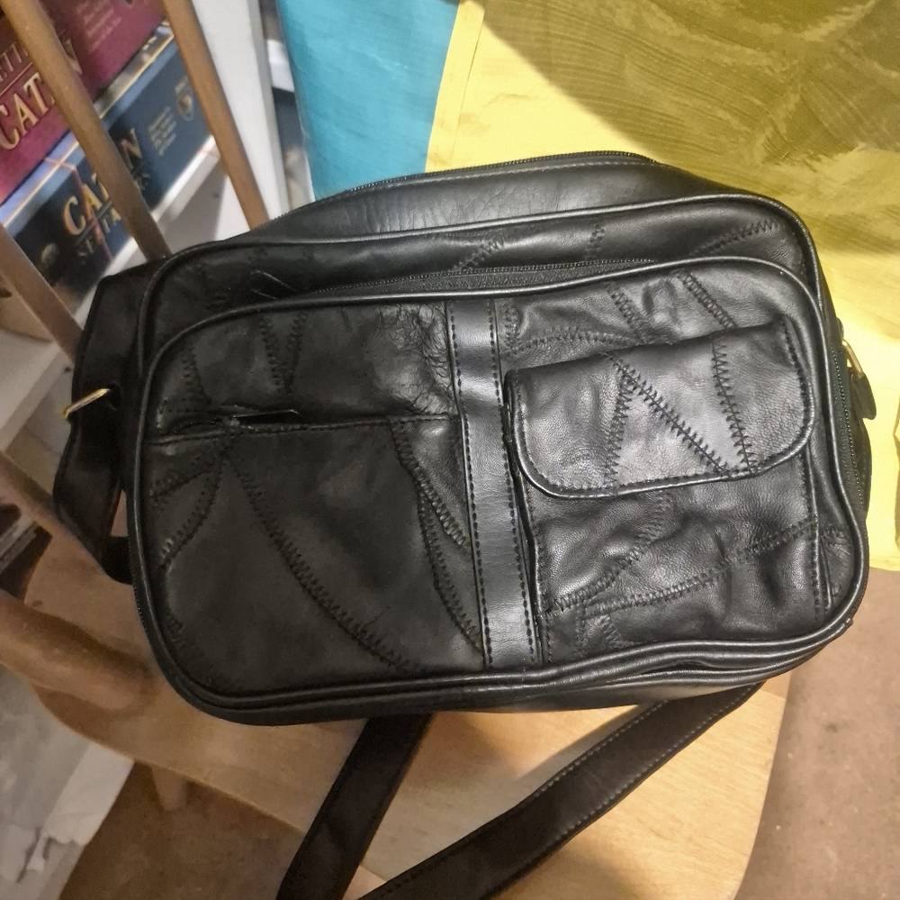 Black Leather Womens Bag